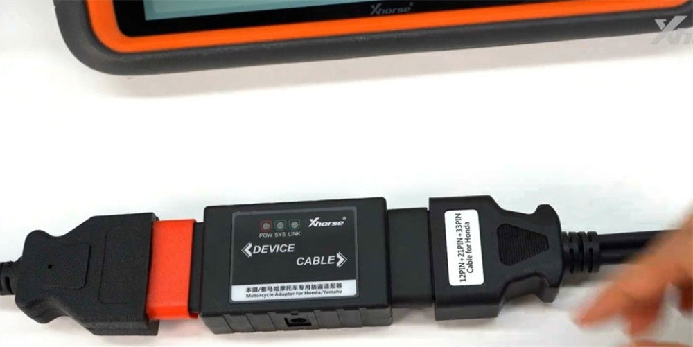 Xhorse XDKP92GL Motorcycle Adapter Connection 4 Xhorse XDKP92GL Motorcycle Adapter Connection 4