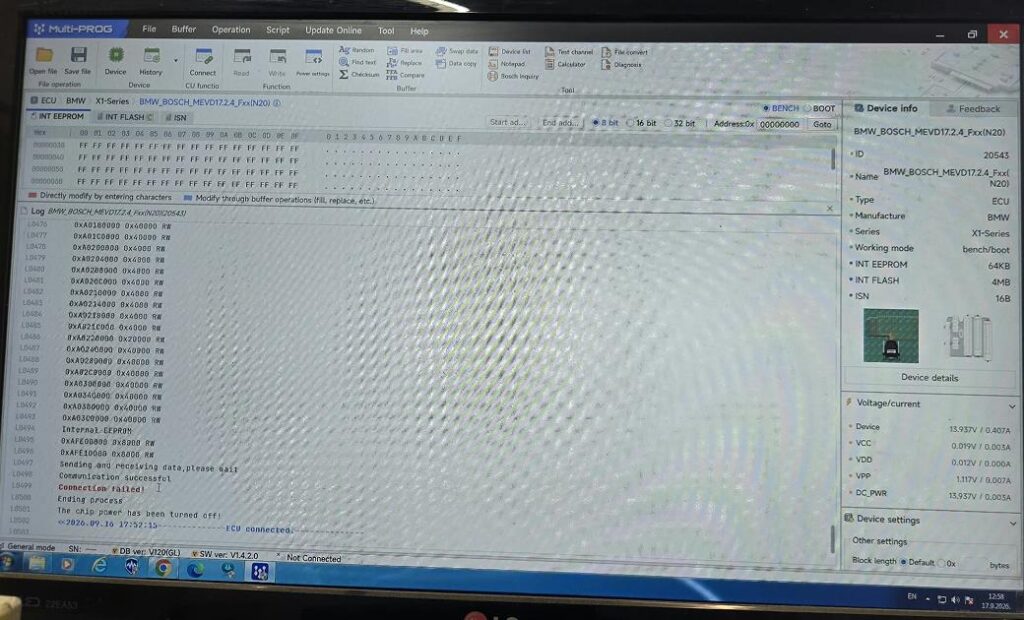xhorse multi prog failed to execute vpa error solution 2